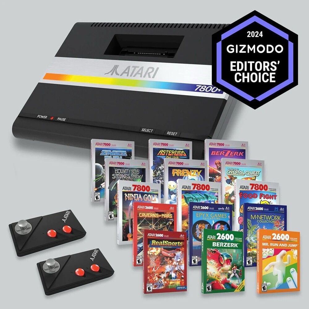 *Brand New* Atari 7800+ GAME ON MEGA BUNDLE with 2 Controllers